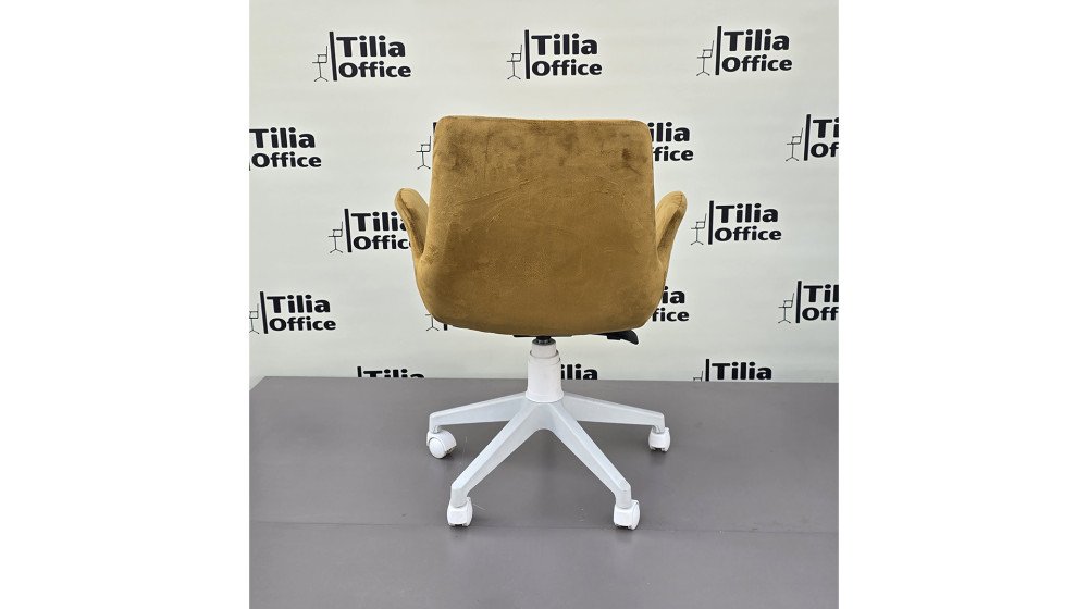 Maki Çalışma ve Çocuk Koltuğu Beyaz Ayak Hardal